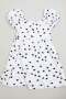 Pre Girls Heart Baby Doll Dress - White/ Black - 5 - 6