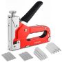 Staple Gun 4 In 1 Heavy Duty Manual Brad Nailer Power With 800 Staples