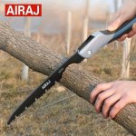 Airaj Folding Saw Woodworking Folding Hacksaw Multifunction Cutting Wood Sharp Camping Garden Prunch Saw Tree Chopper Knife Hand