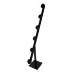 Fence Pole - 6LINE Tpole Black