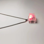 Keyboard Button Necklace - Red