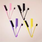 3PCS Hair Styling Comb Set Teasing Hair Brush Rat Tail Comb Edge Control Hair Brush Professional Hairdressing Comb Travel Essent