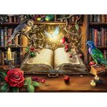 300 Pieces Puzzle For Adults Magic Book Puzzle Recycled Cardboard Bird And Rose Jigsaw Puzzles 300 Pieces Challenging Game Home