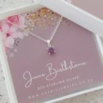 With Love 925 Sterling Silver June Birthstone Necklace