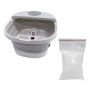 Collapsible Foot Spa Massager - 6LT Foldable Foot Bath & 500GR Epsom Salt