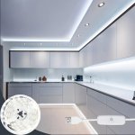 1-10M LED Lamp With USB 5V 2835 White Strip Lights For Living Room Wardrobe Kitchen Cabinets Corridors Shoe Cabinets Shop Decora