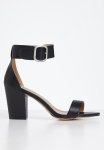 Madison Allan Buckle Tie Block Heel - Black