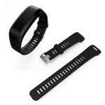 Silicone Sport Watch Band For Garmin Vivosmart Hr Black