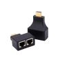HDMI Extender By CAT-5E/6 Adapter RJ45 Max 30M For Hdtv