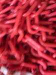 1M Red Plastic Chain