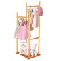 Wooden Garment Coat Clothes Hanging Duty Rack