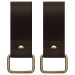 Jack&chris Genuine Leather Tape Measure Holder Low-profile Tape Measure Holder For Belt Portable Tool Belt Loop For Cordless Dri