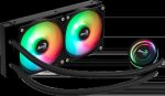 Aerocool Oasis L240 240MM Radiator Argb Lighting Intel & Amd Compatible Liquid Cpu Cooler – New