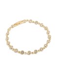 Goldair Gold Plated Bezel Cubic Zirconias Tennis Bracelet