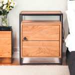 Urban Luxe Wooden Bedside Table