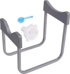 3-5 Gallon Water Jug Stand Foldable Stainless Steel Holder Plastic Water Dispenser Kitchen Rack