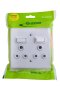 Eurolux Socket 4X4 2X3 Pin White Crabtree