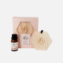 Wooden Hexagon Aroma Tag - Teakwood & Tobacco