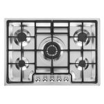 Smeg PGF75SA 70 75CM Classica Aesthetic Ultra-low Profile Gas Hob – Brushed Stainless Steel