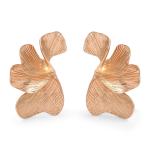Goldair Gold Oversized Petal Earrings