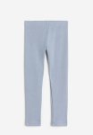 Ribbed Jersey Leggings - Light Dusty Blue