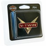 Harley Davidson H-d V-twin Metal Pin Badge