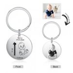 CAS102626 - Personalized Photo Keyring Stainless Steel