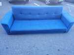 Blue Sleeper Couch With Side Pockets