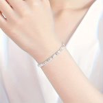 Elegant And Adorable Silver Four-leaf Grass Bracelet: Perfect For Everyday Wear And Special Occasions Like Valentine's Day