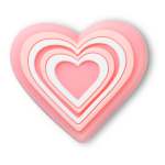 LED Pink Heart Jibbitz