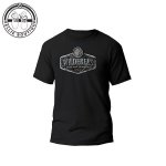Mens Distressed Metal Sign Tee - Black - 5XL