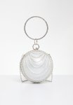 Silver Moon Glow Clutch Bag - Silver