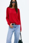 Fine-knit Jumper - Red