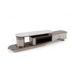 Bf Royal Home Plasma Stand - Taupe & White Marble