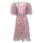 Pink Floral Organza Dress