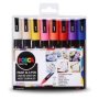 Uni Marker PC-5M Set - Medium Bullet Tip 1.8 - 2.5MM 16 X Assorted Colours