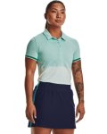 Women's Ua Zinger Point Short Sleeve Polo - Sea Mist XXL