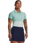 Women's Ua Zinger Point Short Sleeve Polo - Sea Mist / XXL