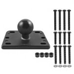 RAM Motorcycle Brake clutch Reservoir Cover Base With 1" Ball Centered