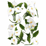 Vinyl Transfer Arum Lilies