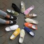 Women's Low Top Canvas Sneakers Lightweight Lace Up Walking Shoes Casual Comfy Outdoor Shoes