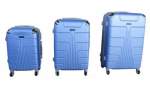 Smte 3 Piece Luggage Set Light Blue With Keychain