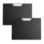 2 Pcs Black Clipboards For A4 Paper - Vertical