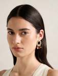 Signature Mindi Molten Hoop And Bead Earrings - 0 Multi