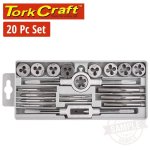 Craft 20 Piece Imperial Tap & Die Set In Plastic Case