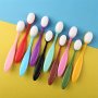 5PCS/PACK Small/ Large Smooth Blending Brushes Soft Drawing Painting Brushes Flat Kit For Diy Cards Making Ink Application Tools When Crafting