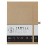 Baxter A4 Undated Planner Sand Color - Durable Synthetic Fibre Flexcover