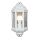 Ellie Aluminium And Glass Outdoor Wall Light White