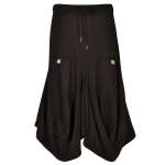 Pointy Harem Trackpants - Black Free