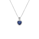 Sterling Silver Cubic Zirconia Heart Pendant